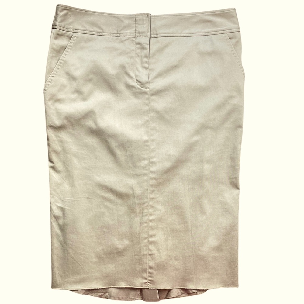 BCBGMaxAzria Khaki Fishtail Skirt